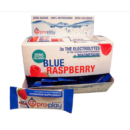 Hydration Health Products Pro:Play Blue Raspberry Stick Packs, PK 50 40124